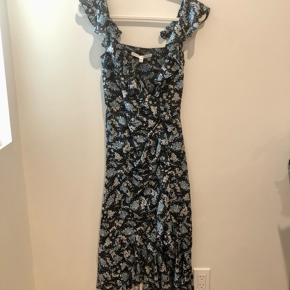 Veronica Beard Amal Floral Midi Sleeveless Dress - Picture 7 of 7